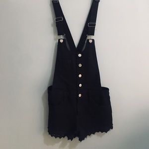 Black jean Overall